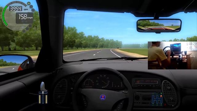 Logitech G27 ile City Car Driving/Saab Aero 2002 Modu смотреть онлайн