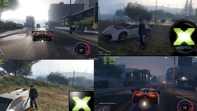 DirectX 11 Vs DirectX 10 GTA V(r7 260x Fx 4300)