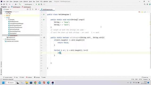 5. Java Program to Check if Strings are Valid Anagrams |#sdet #string #sdetbaba#qaautomation #java смотреть онлайн