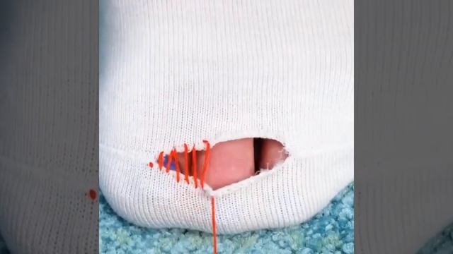 Как заштопать носок смотреть онлайн