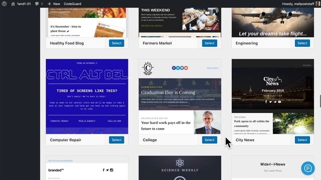 How to select an email template for WordPress with MailPoet смотреть онлайн