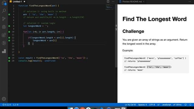 12.2. Find the longest word (part 2) | JavaScript | Coding Interview | Challenge смотреть онлайн