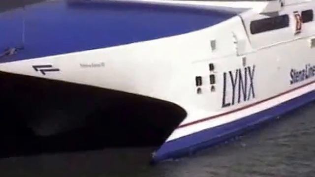 High speed wave piercing ferry dover calais Stena line lynx 1996.04 смотреть онлайн
