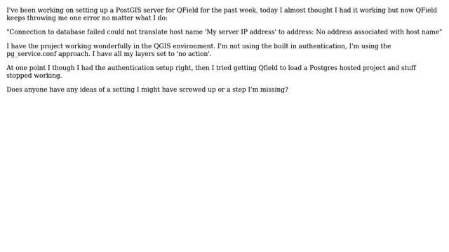 GIS: Difficulty connecting QField to connect to PostGIS (2 Solutions!!) смотреть онлайн