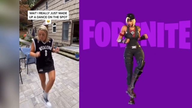 New Fortnite Tik Tok Chicken Wing Chick Wing Emote!... Original Dance Side by Side Comparison ! смотреть онлайн