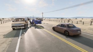 Страшные аварии в BeamNg Drive