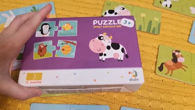 Первые пазлы для ребенка. Пазлы половинки. смотреть онлайн