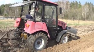 Вспахивание земли!БЕЛАРУС 320.4!