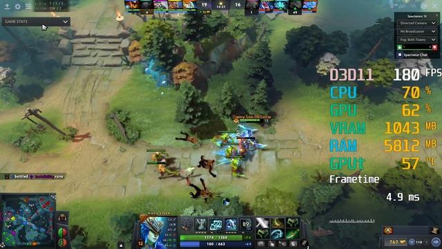 GeForce GTX 1650 SUPER -- Intel Core i3-9100F -- Dota 2 FPS Test смотреть онлайн
