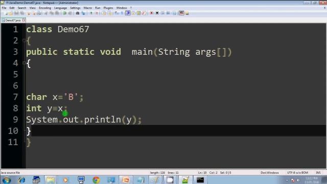 Lecture 32 Character data type in java in hindi part 2 смотреть онлайн