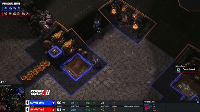 Spirit VS ShoWTimE TvP StarsWar EU NA Open Qualifier #1 смотреть онлайн