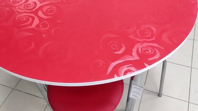 Стол круглый пластик хромированные ноги смотреть онлайн