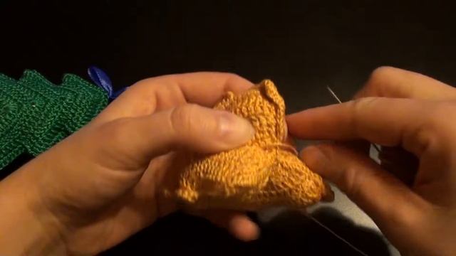 DIY Вязаная крючком новогодняя игрушка ёлочка Crochet Christmas toy Christmas Tree смотреть онлайн
