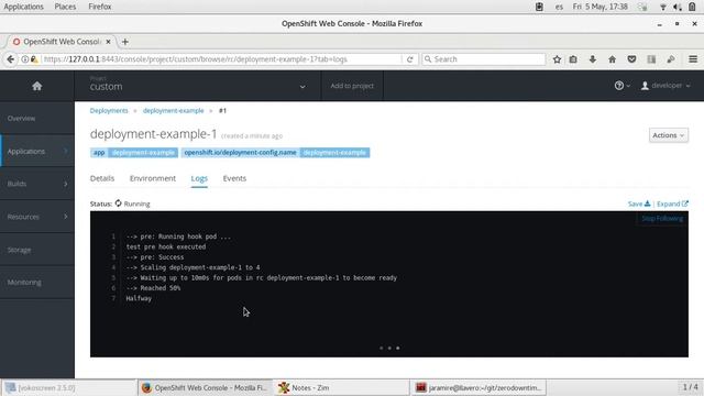 Demo of custom deployment strategy with OpenShift origin 1.5 смотреть онлайн