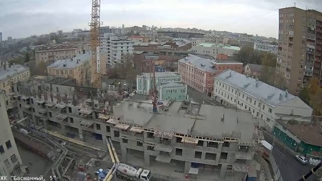 Таймлапс Басманный 5. 20 октября 2016. Камера 1 смотреть онлайн