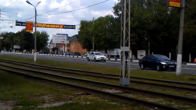 Кортеж с  Президентом Швейцарии Мишлин Кальми Ре  в подмосковной Коломне 13 июля 2011