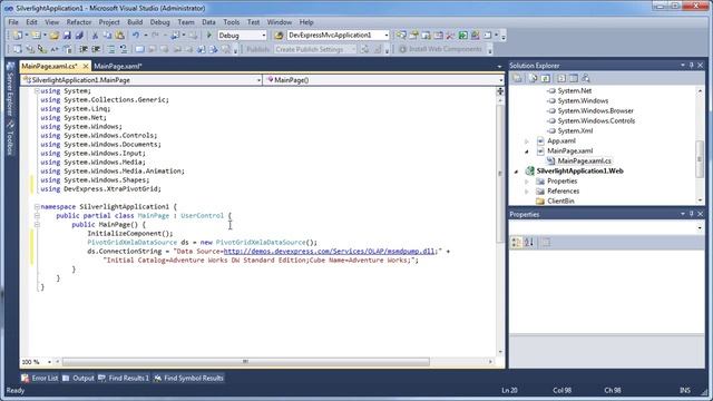Silverlight Pivot Grid Control - XMLA Data Access смотреть онлайн