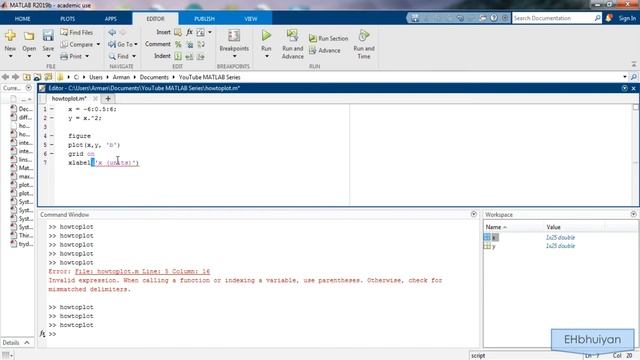 How to Plot in MATLAB| Basics| Plot Derivatives and Integrals| Customize Plots| Dot Operator смотреть онлайн