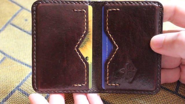Самый маленький кожаный кошелёк - картхолдер, the smallest leather purse - cardholders смотреть онлайн