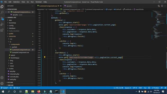 08. Laravel and Vue js Realtime Search Functionality without page reload смотреть онлайн