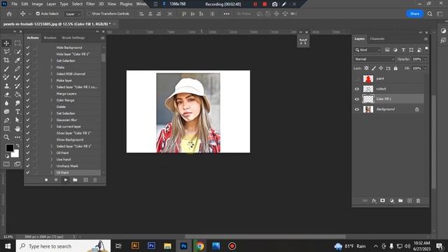 Vector Tracing Art Photoshop Action смотреть онлайн