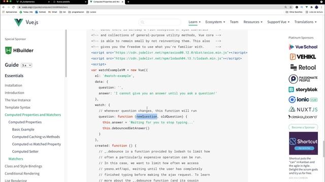 ☘ Curso en Vue 3: Observa cambios sobre propiedades WATCH #10 смотреть онлайн