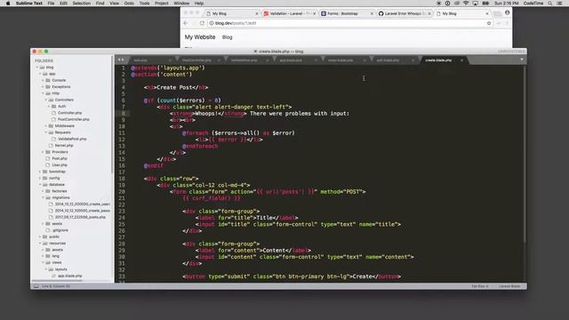 Laravel Basics, Part 20: Displaying Validation Errors смотреть онлайн