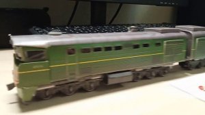 Модель тепловоза 2ТЭ10м от "Умной бумаги"