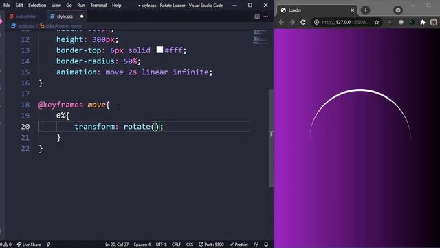 Loader Ring Animation || Making a Spinner CSS Loader смотреть онлайн