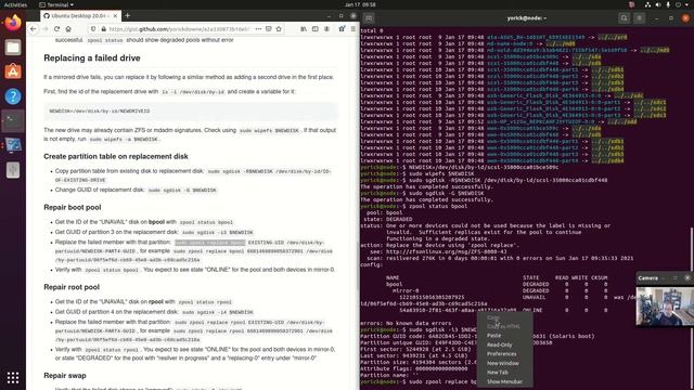 Repair or expand Ubuntu ZFS boot drive mirror смотреть онлайн