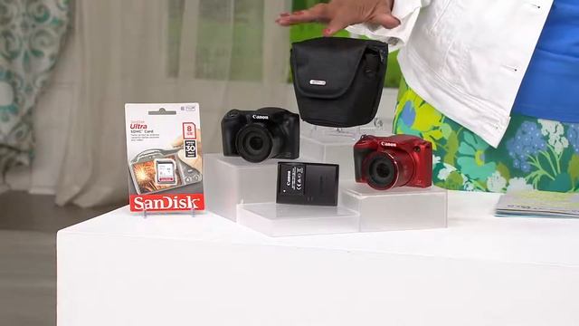 Canon Powershot SX400 IS 16MP 30x Zoom Digital Camera W/ Accessories With Justin Sochovka