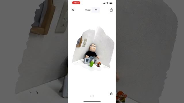 「Trnio 3D Scanner」を使ってiPhoneで人形を3Dスキャンする様子 смотреть онлайн