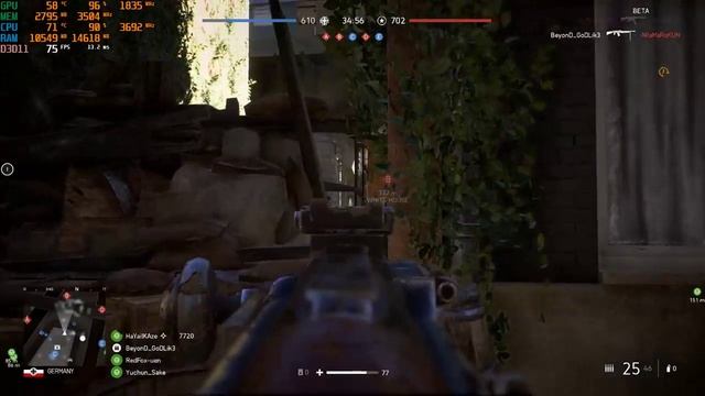 Battlefield V Open Beta GTX 1050 Ti - i7 3770 -16GB RAM -768p смотреть онлайн