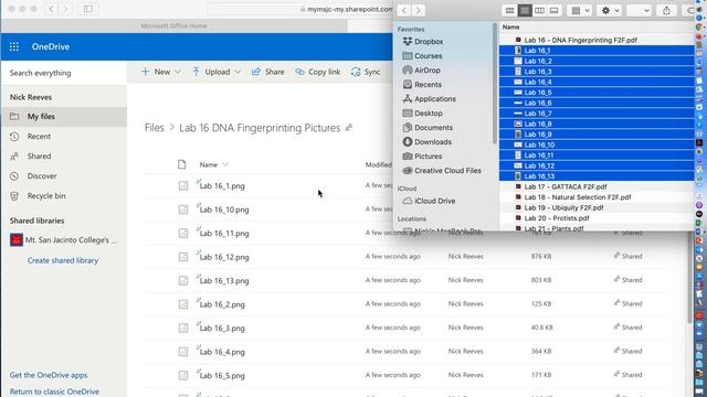 Accessing Microsoft OneDrive for MSJC adding a folder with pictures and sharing the folder смотреть онлайн