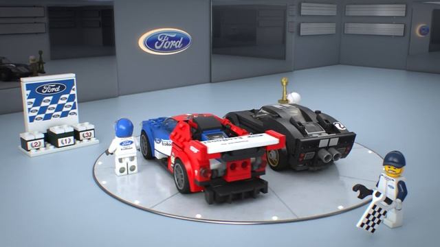 LEGO® Speed Champions 75881 - 2016 Ford GT & 1966 Ford GT40 смотреть онлайн