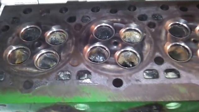 Ремонт ГБЦ John Deere Замена седел клапанов смотреть онлайн