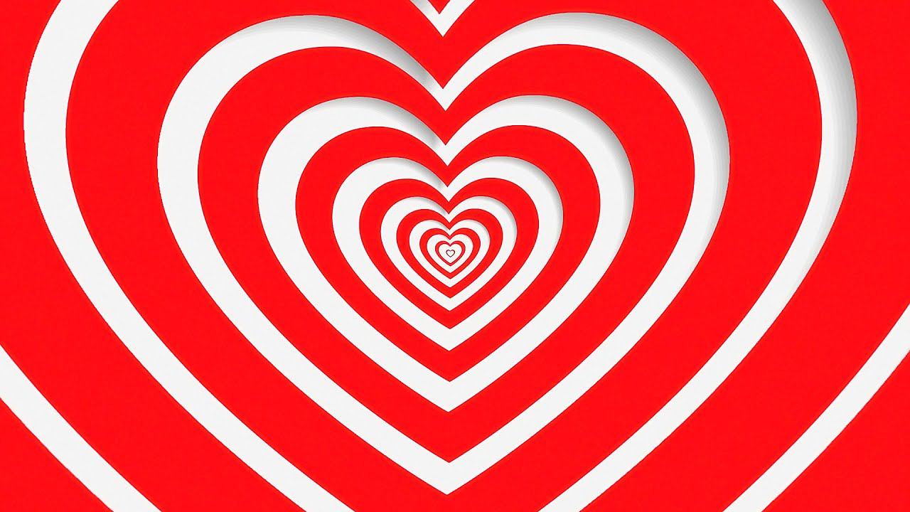 Фон сердечки - Радужное красное сердечко. Y2K PARTY | Футаж для видео монтажа. смотреть онлайн