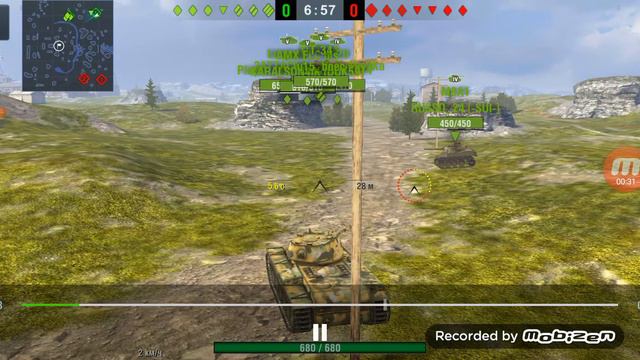"World Of Tanks Blitz" КВ - 1, попадение в боеукладку смотреть онлайн