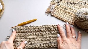 Салфетка крючком. Бохо салфетка крючком, прямоугольная салфетка крючком. Crochet doily. ЧАСТЬ 1.