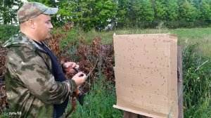 ТОЗ-34Р отстрел новинки IGLA-5ки на 35м с чока и получока на кучность,резкость