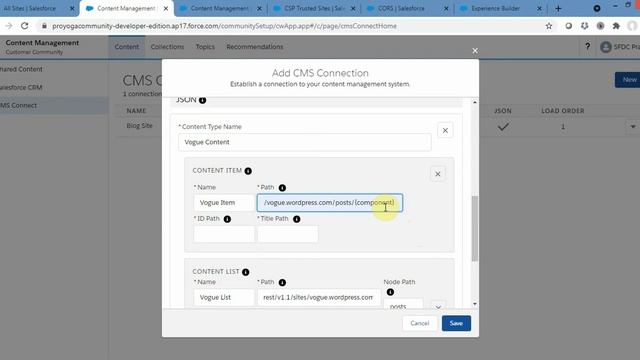 Salesforce CMS Connect (JSON) using WordPress смотреть онлайн