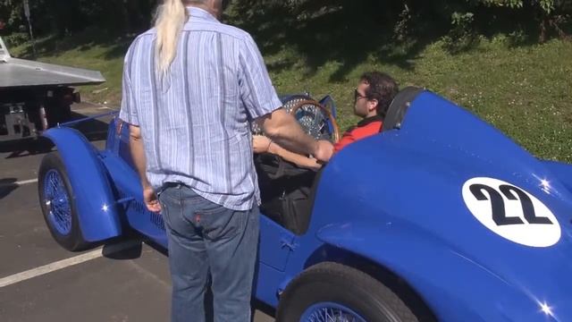 1939 Delage D 6 GP Racer Startup and Arrival at Greenwich Concours 2013 by dhamstermd смотреть онлайн