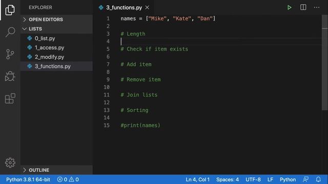 Python Tutorial for Beginners #18 - Lists смотреть онлайн