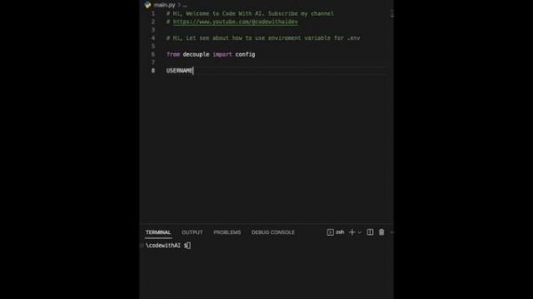 .env file in python | No Talking