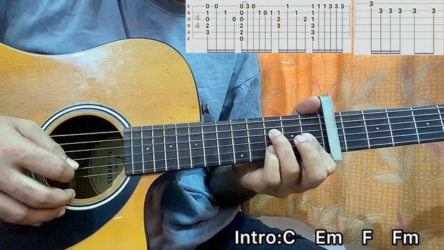 Until I Found You - Stephen Sanchez // Easy Guitar Tutorial with Chords (How to play) смотреть онлайн