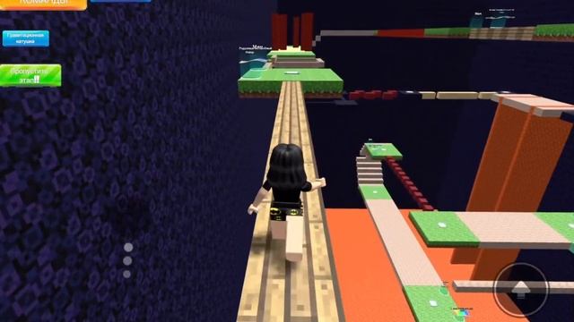 Minecraft паркур на перегонки с подругами // Roblox смотреть онлайн