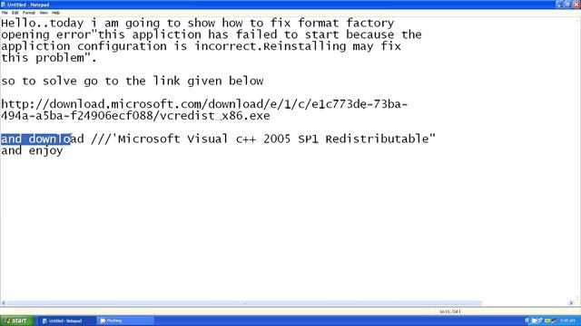 How to fix format factory error"This applcation fa смотреть онлайн