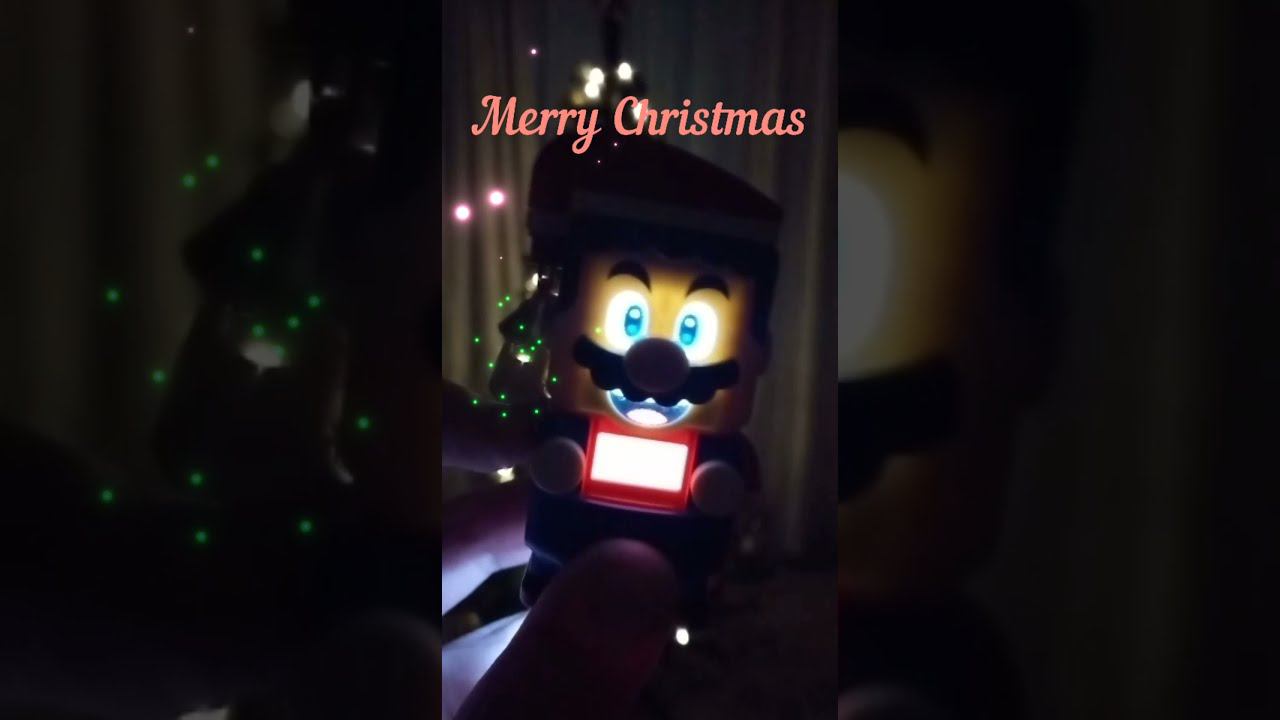 Lego Super Mario greeting Christmas. #shorts смотреть онлайн