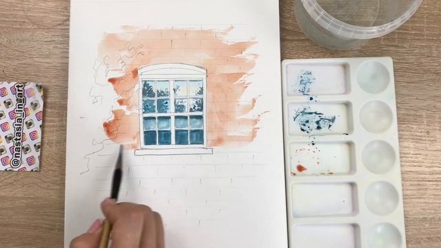 Рисунок окна. Урок акварели смотреть онлайн