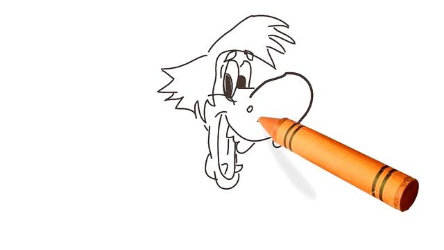 Рисунки для детей. Учимся рисовать. Волк из мультика" Ну, погоди !" смотреть онлайн